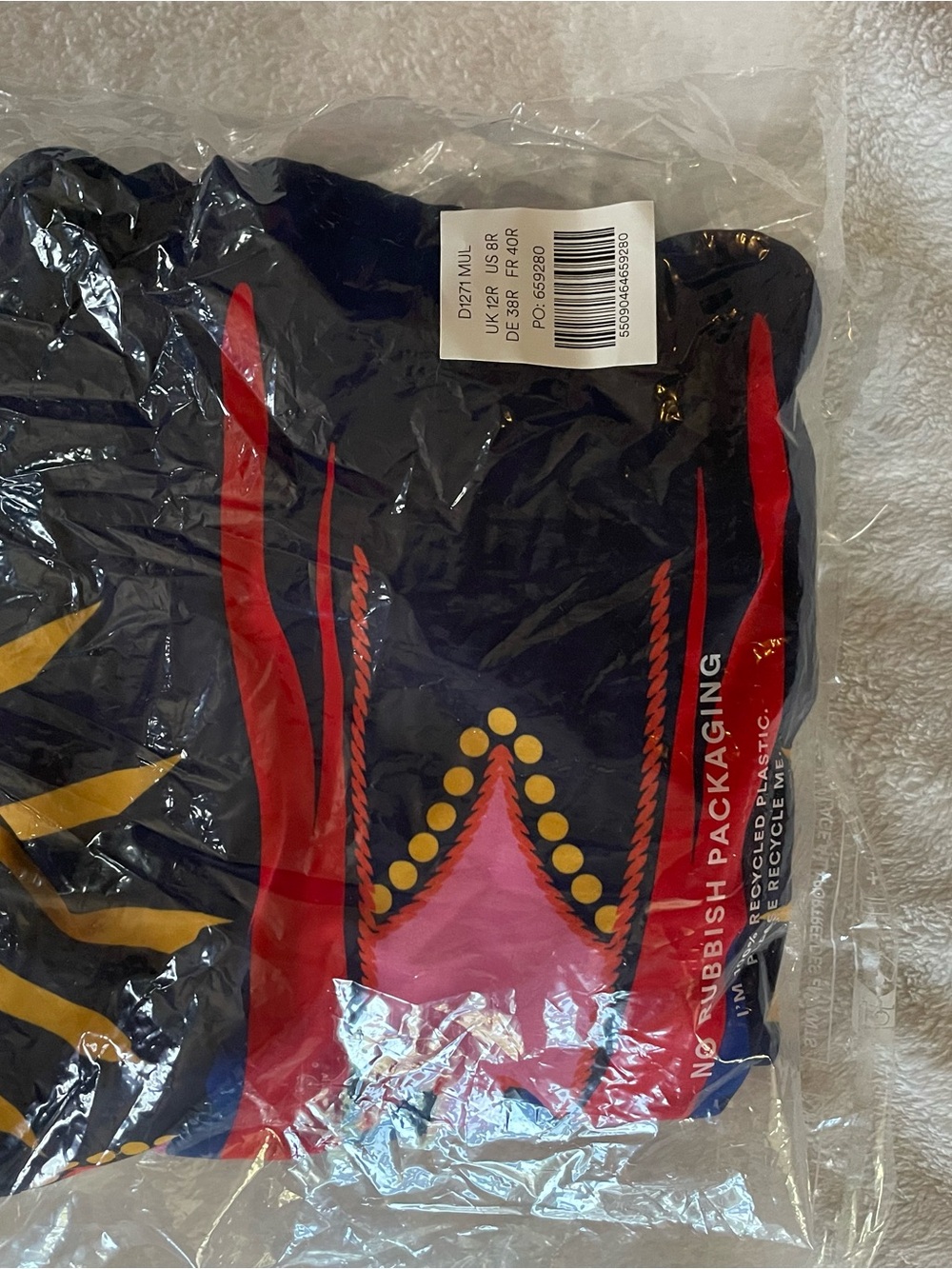 NWT Boden Navy One-Piece Swimsuit with Multicolor Parrot Print - Picture 5 of 5